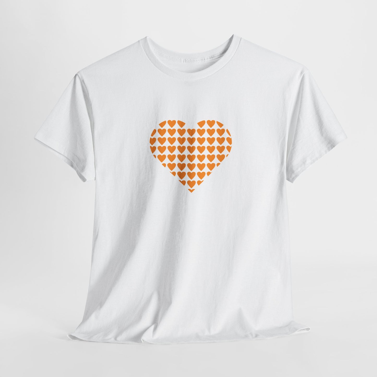 Unisex Heavy Cotton Tee - Multiple Hearts - NSW
