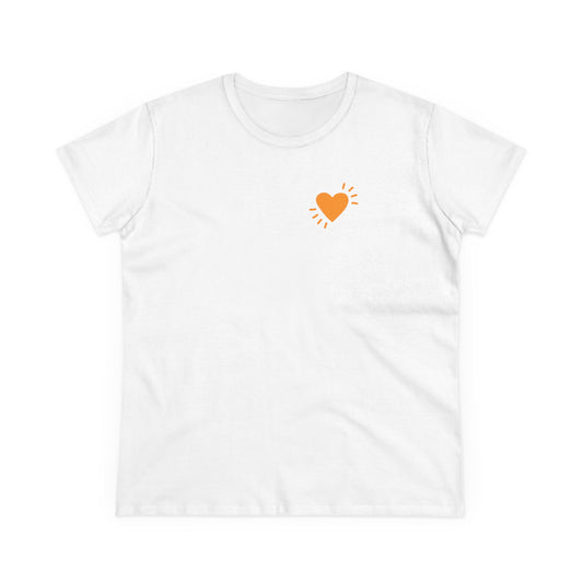 Women's Cotton Tee - Small Heart - ACT