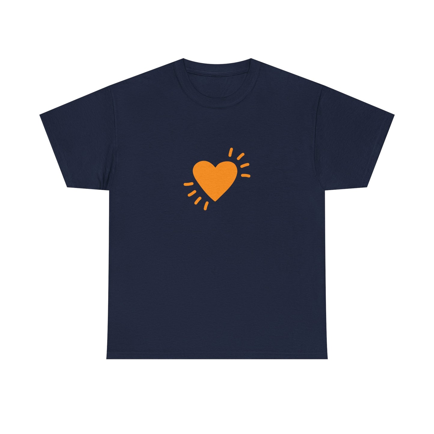 Unisex Heavy Cotton Tee - Big Heart - SA