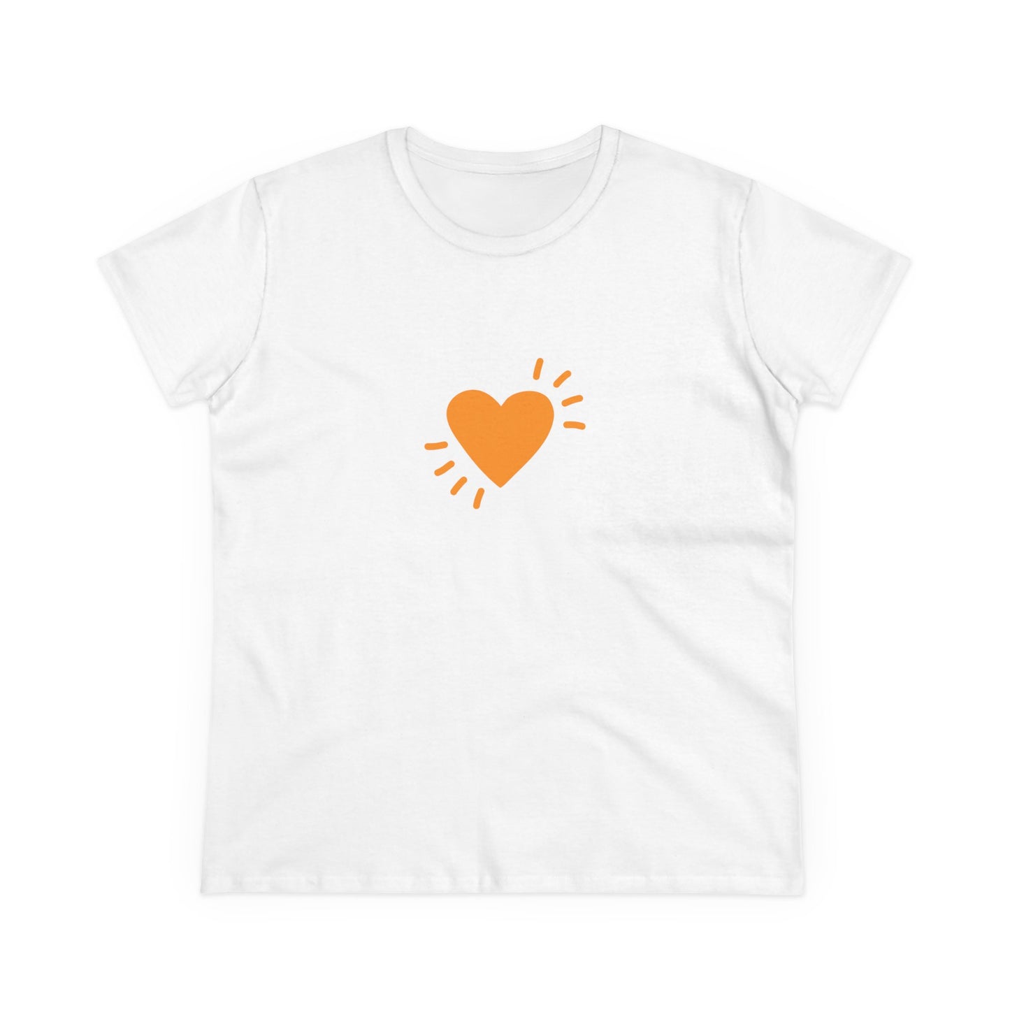 Women's Cotton Tee - Big Heart - SA
