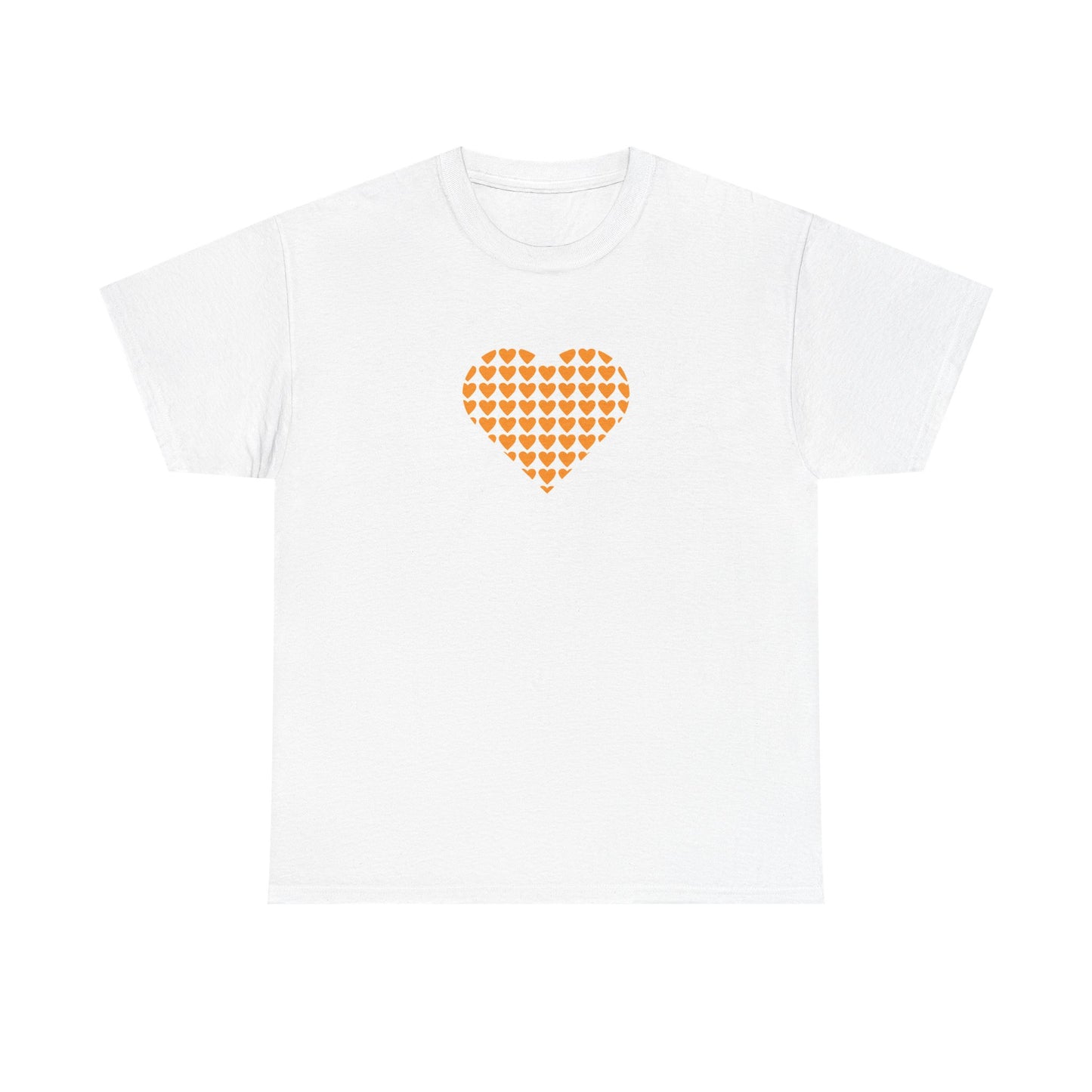 Unisex Heavy Cotton Tee - Multiple Hearts - SA