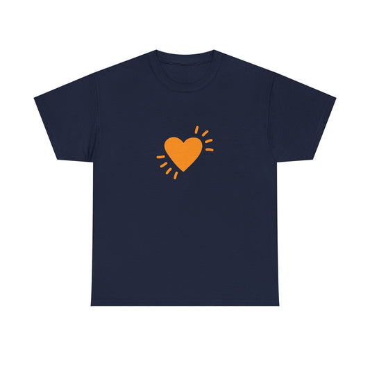 Unisex Heavy Cotton Tee - Big Heart - ACT
