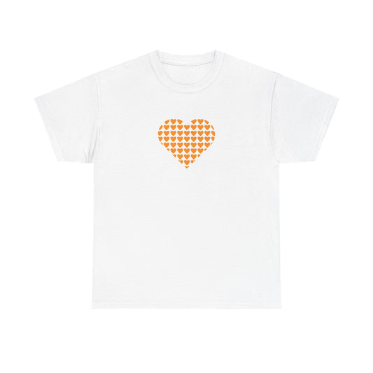 Unisex Heavy Cotton Tee - Multiple Hearts - ACT