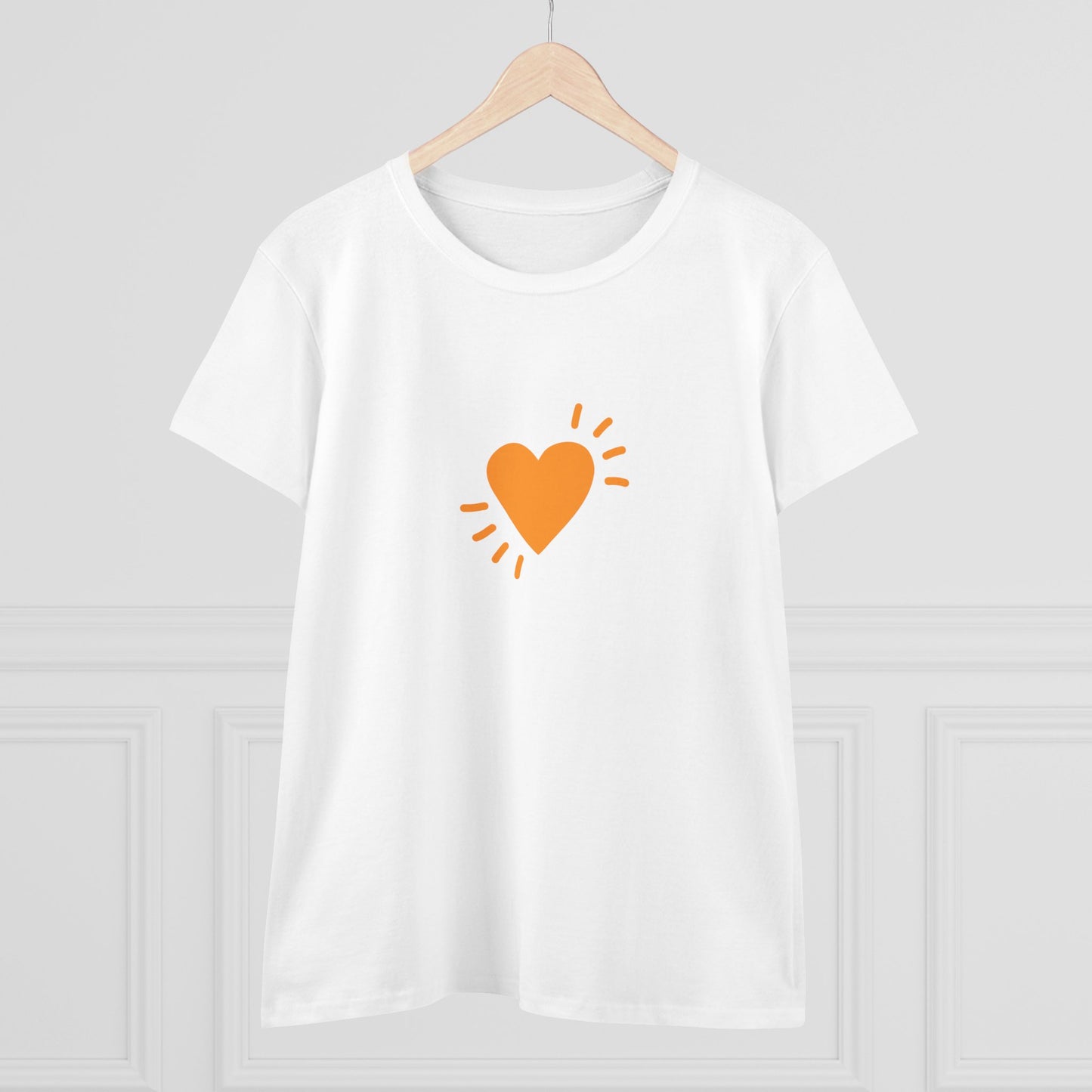 Women's Cotton Tee - Big Heart - SA