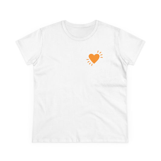 Women's Cotton Tee - Small Heart - NSW