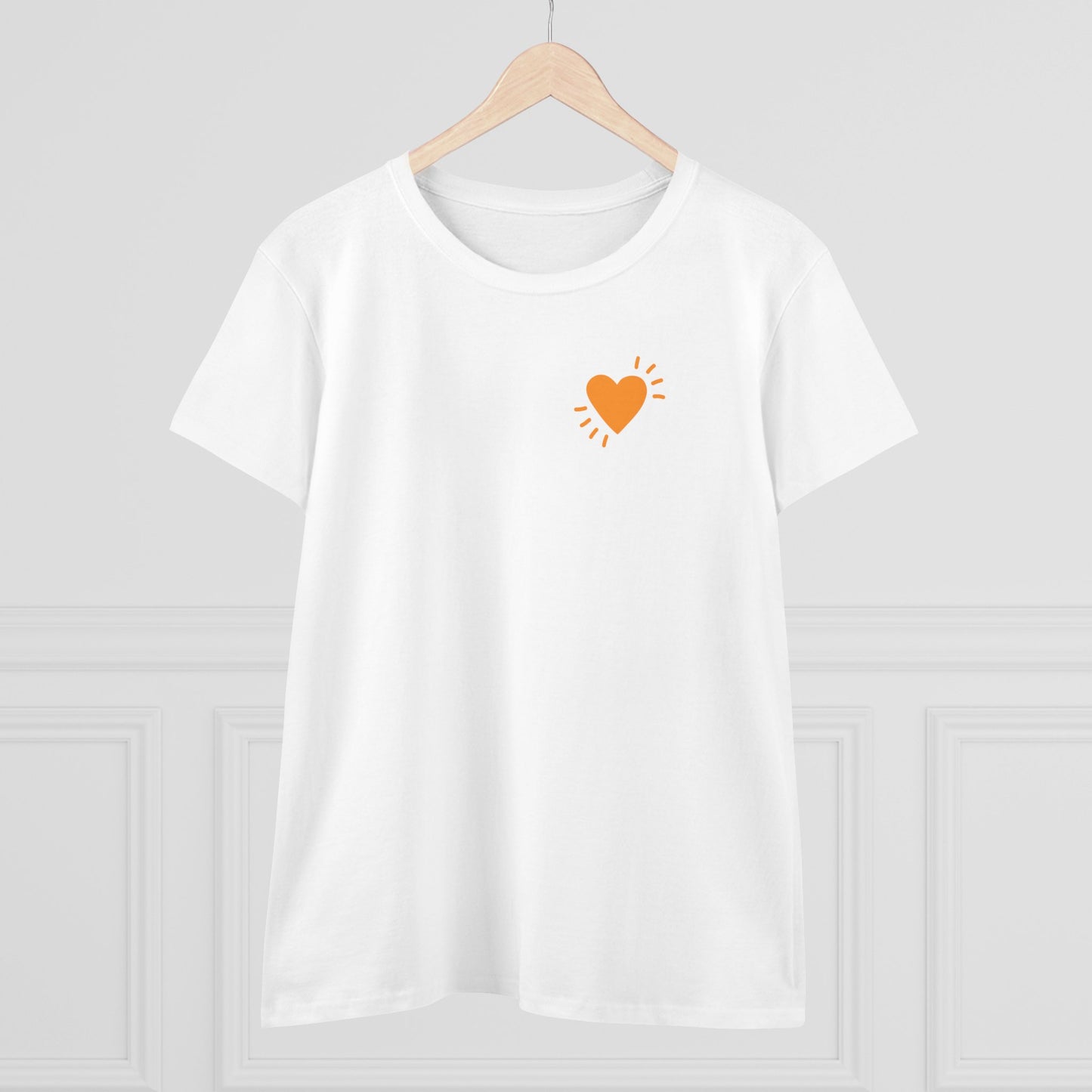 Women's Cotton Tee - Small Heart - SA