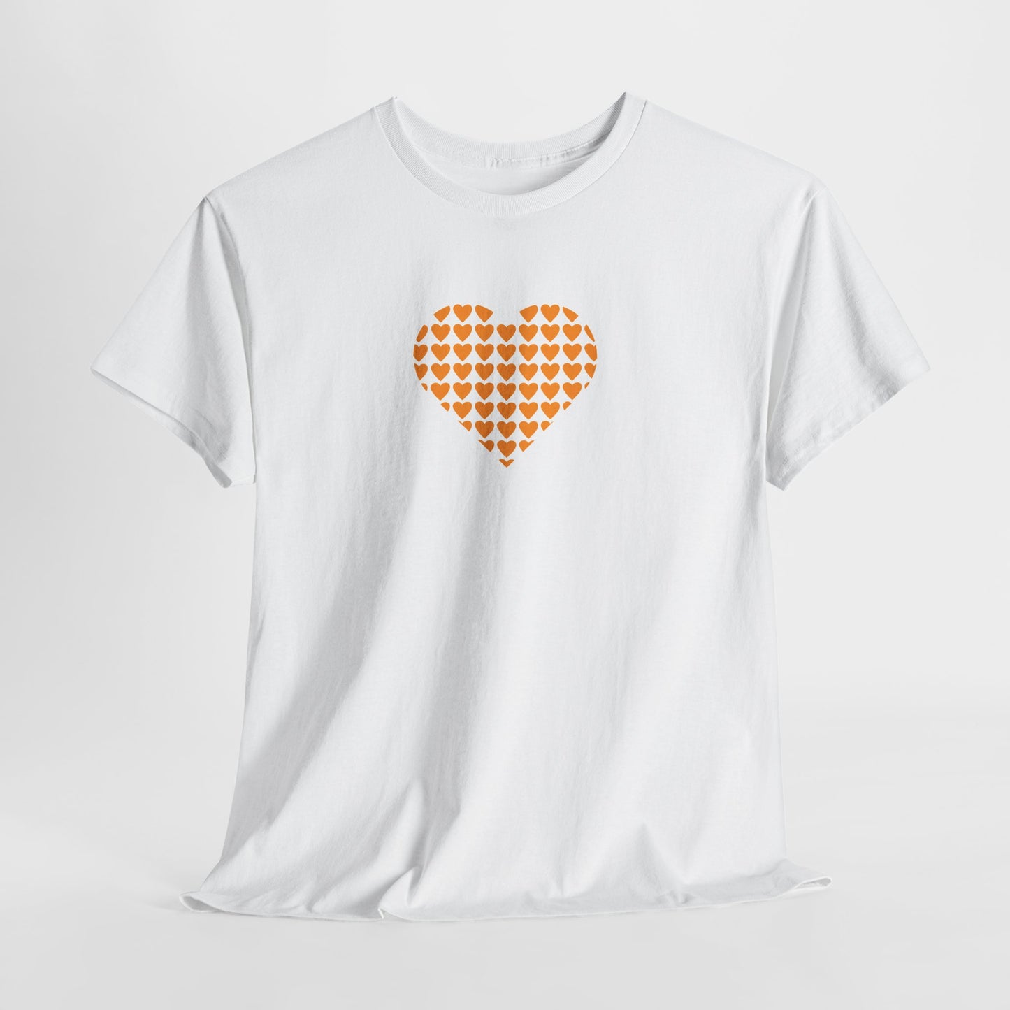 Unisex Heavy Cotton Tee - Multiple Hearts - SA
